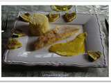 Filet de merlan safrane et ses petits legumes