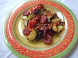 Courgettes à la tomate et au chorizo