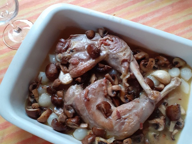Recettes de Pintade et Champignons