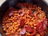 Pois chiches aux tomates et chorizo