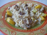 Risotto aux champignons et courgettes