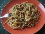 Spaghettis aux noix