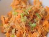 Ninjin Shirishiri : carottes râpées japonaises au thon et à l’œuf