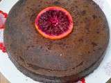 Gâteau chocolat, orange sanguine et soupçon de fleur d’oranger