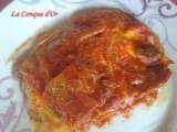 Lasagnes aux champignons et sauce tomate