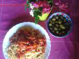 Spaghetti aux olives et tomates-cerises-Les recettes de Enzo