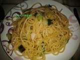 Spaghettis ail et persil 2ème version avec des oignons-Recettes de Enzo