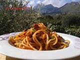Spaghettis au poulpe et sauce tomate- Recettes de Enzo