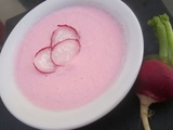 Velouté de radis rose et fromage blanc