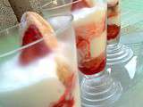 Verrines express de yaourt aux fraises
