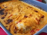 Poulet à la crème de poivrons