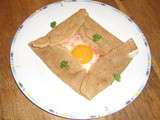 Galettes jambon - oeuf - fromage
