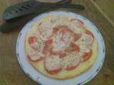 Omelette tomates et mozzarella