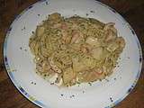 Spaghettis St Jacques-crevettes sauce écrevisses