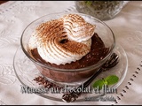 Mousse au chocolat et flan == Foodista Challenge #134