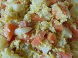 Curry de légumes (navet - carottes) et lentilles corail