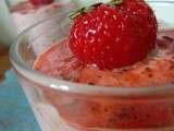 Mousse de fraises à la menthe