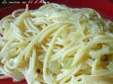 Spaghettis ail/échalotes/huile d'olive