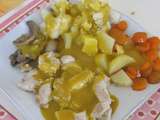 Blanc de poulet,ses petits légumes et sa sauce au thermomix ou cook expert de magimix