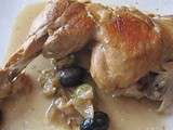 Cuisses de poulet aux 2 olives