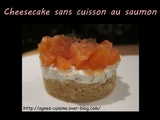 Cheesecake sans cuisson au saumon