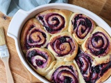 Blueberries Rolls (brioches roulées aux myrtilles)