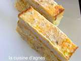Croque cake poulet curry cheddar