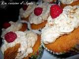 Cupcakes framboises speculoos