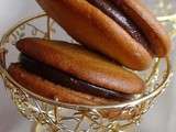 Whoopie pies au beurre de cacahuete & chocolat