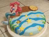 Gâteau Ariel La petite sirène
