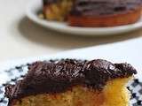 Gâteau à l'orange confite et glaçage au chocolat noir