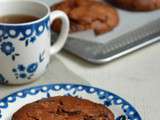 Jumbo cookies aux amandes et gros chunks de chocolat noir (recette végane, sans oeuf)