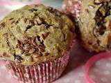 Muffins au chocolat et aux graines de lin {vegan}