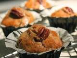 Muffins aux noix de pécan et sirop d'érable (sans oeuf)