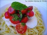 Spaghetti façon tomates mozzarella