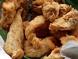 Beignets de radicelles de poireaux