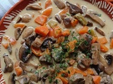 Cassolette de champignons à la crème