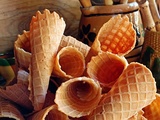 Cornets de gaufrette