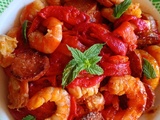 Crevettes au chorizo