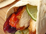 Fajitas au poulet et au poivron