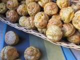 Gougères mimolette-graines de pavot