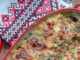 Gratin de fanes de betterave au Bleu & aux noix