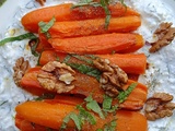 Pâte de feta & carottes confites à la menthe
