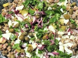 Salade de lentilles gribiche