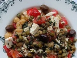 Salade de pois chiches tomates & feta