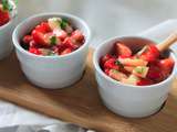 Salade de fraises et nectarines