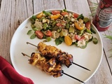 Brochettes caramélisées au ketchup Hela (Air Fryer)