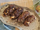 Brochettes cœur fondant au bœuf et gruyère