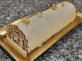 Bûche vanille et praliné