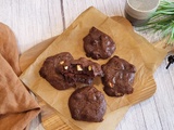 Cookies brownies aux pépites de chocolat blanc